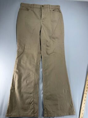 Women’s NyDj Bedazzled Flared Leg Brown Jeans Size 12 #902